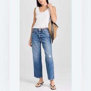 AMO Billie Midrise Cropped Straight Leg Jean